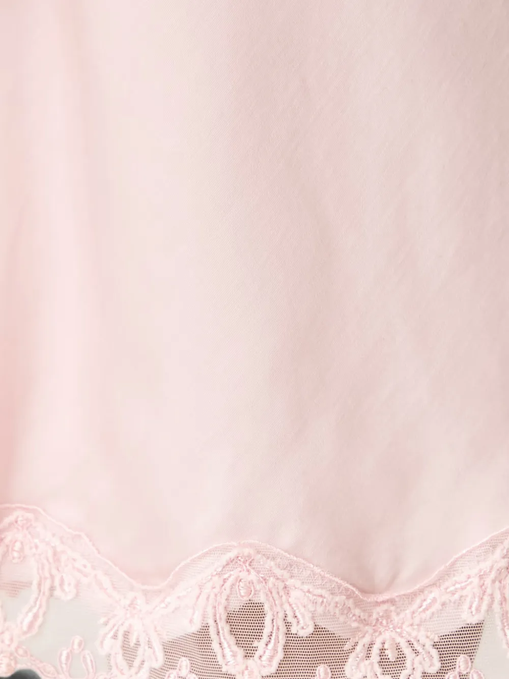 Chantelle Champs Elysees nachtjapon met kanten afwerking Roze