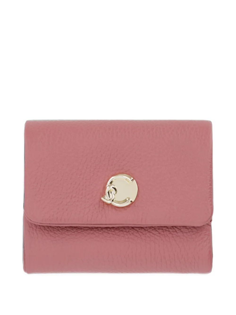 Coccinelle C-Me Softy logo-plaque pebbled-leather wallet