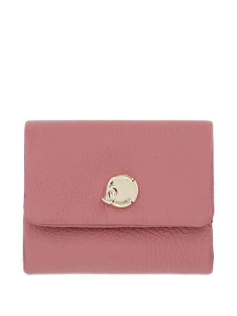 Coccinelle C-Me Softy logo-plaque pebbled-leather wallet