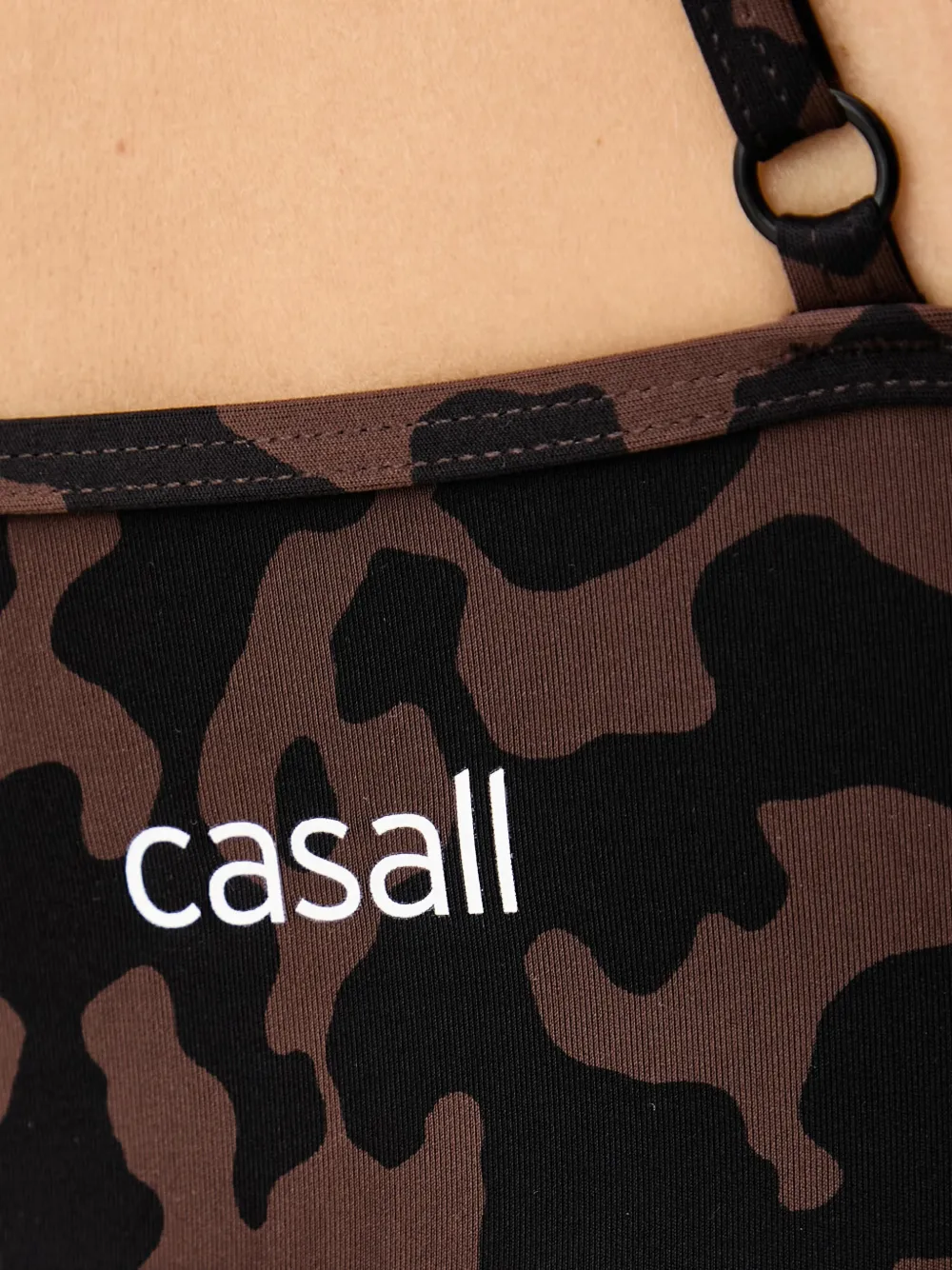 Casall Sleek sport-bh met camouflageprint Bruin