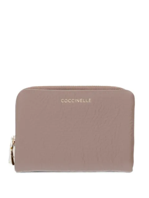 Coccinelle محفظة 'C-مي' متوسطة بجلد محبب وسحاب كامل