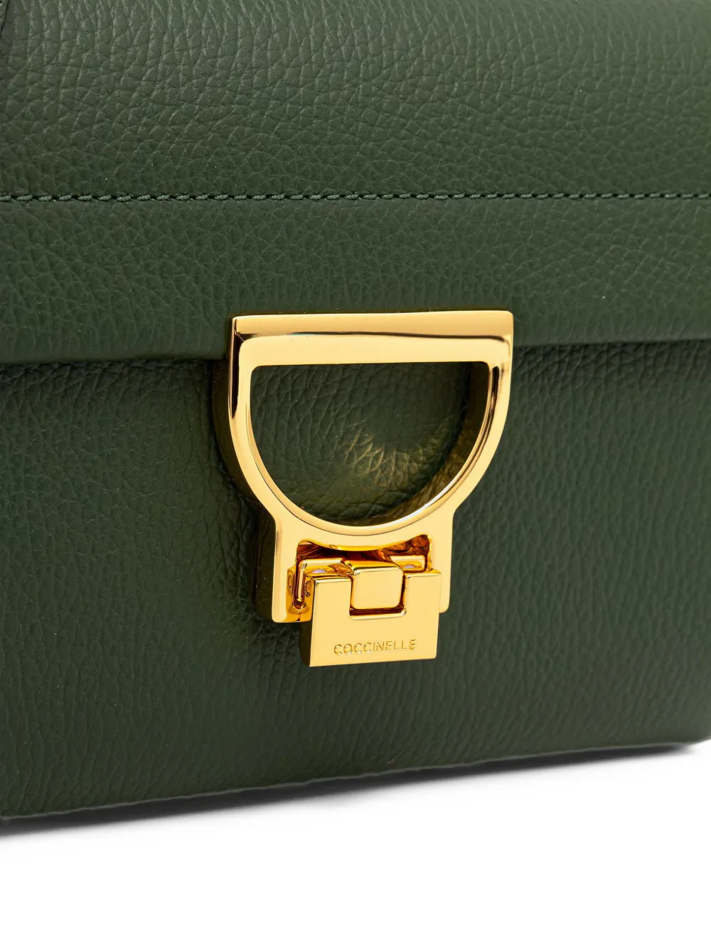 Coccinelle Arlettis leren shopper Groen
