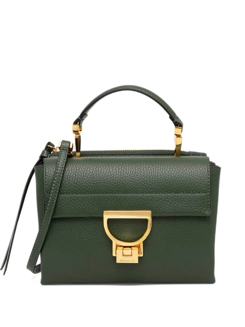Coccinelle small Arlettis leather tote bag - Verde