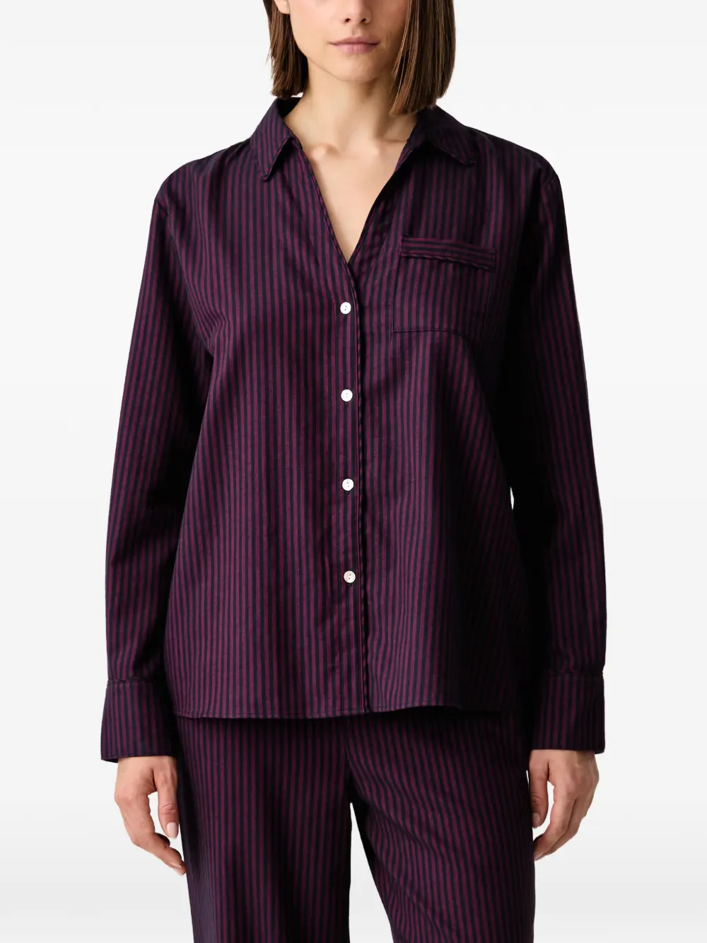 Chantelle Gabriel striped pajama shirt