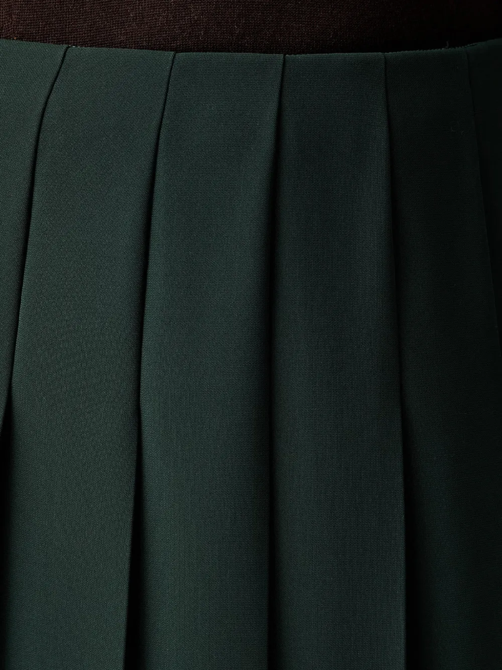LUISA SPAGNOLI Festone geplooide maxi-rok met zijsplit Groen