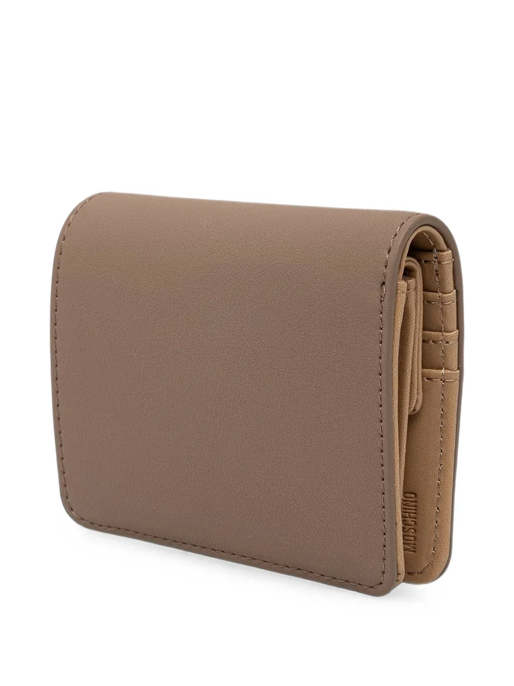 Love Moschino Portemonnee met logoplakkaat Beige