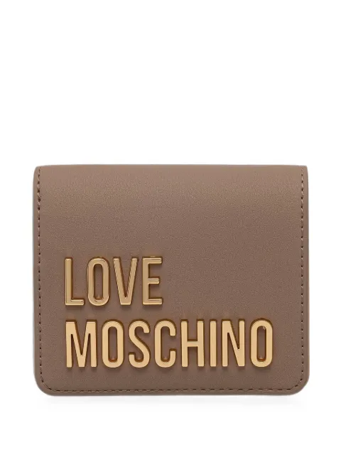 Love Moschino logo-plaque bifold wallet