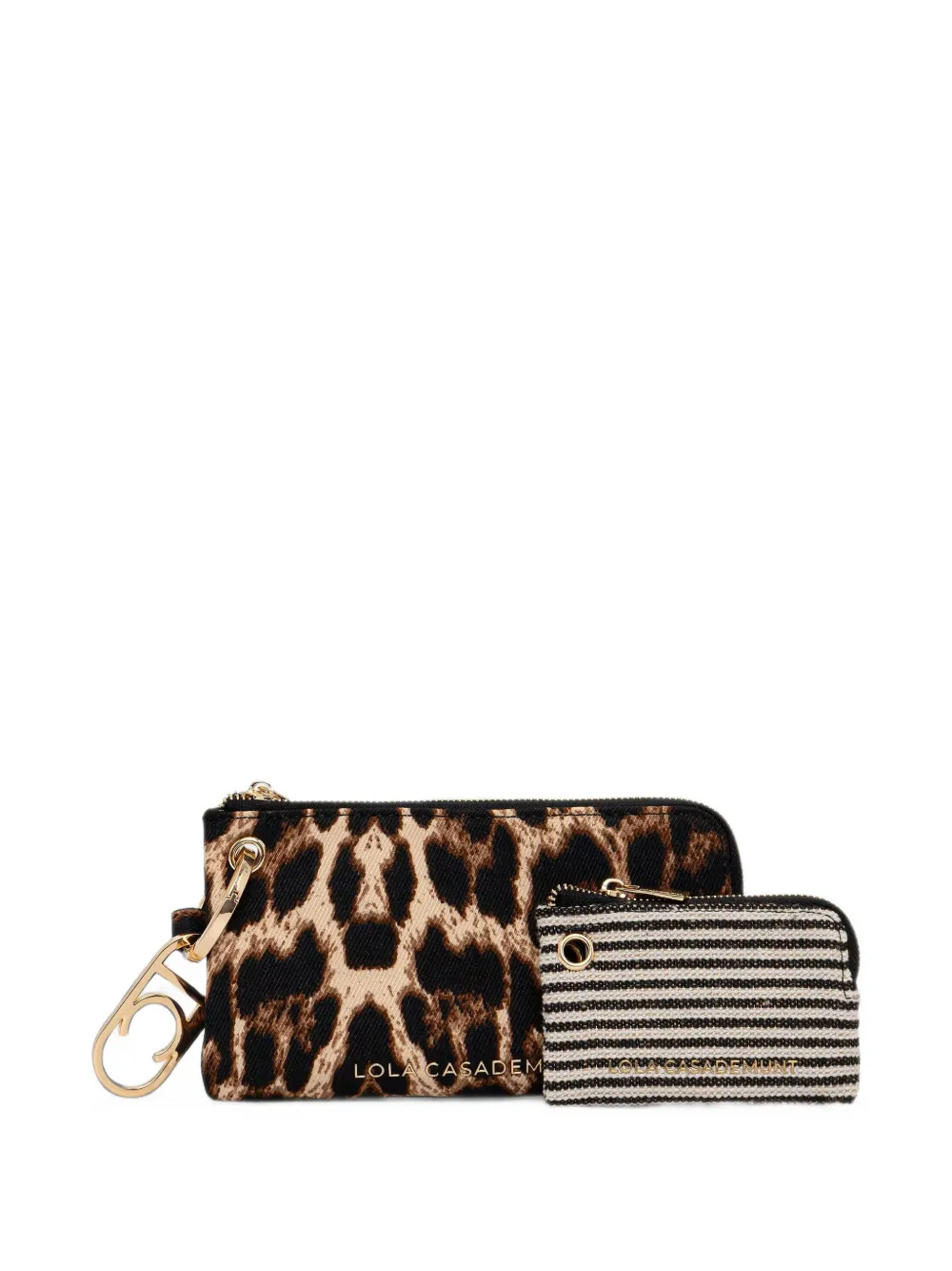 Lola Casademunt leopard-print striped-pattern purses - Toni neutri
