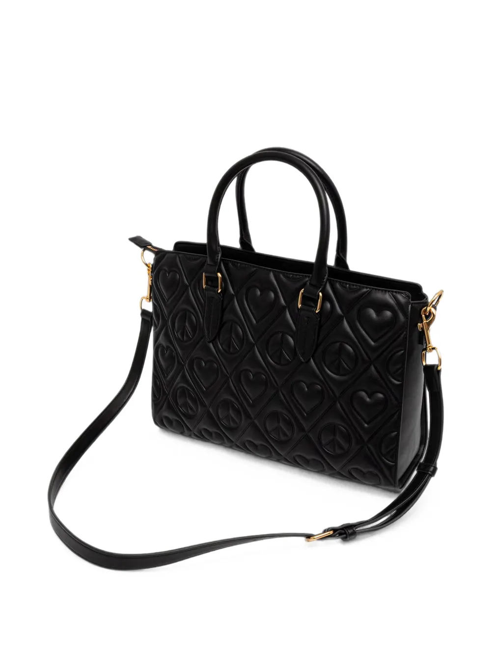Love Moschino Gewatteerde shopper Zwart