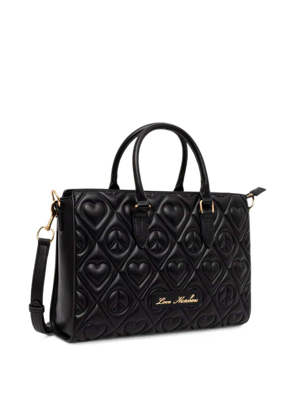 Love Moschino Gewatteerde shopper Zwart