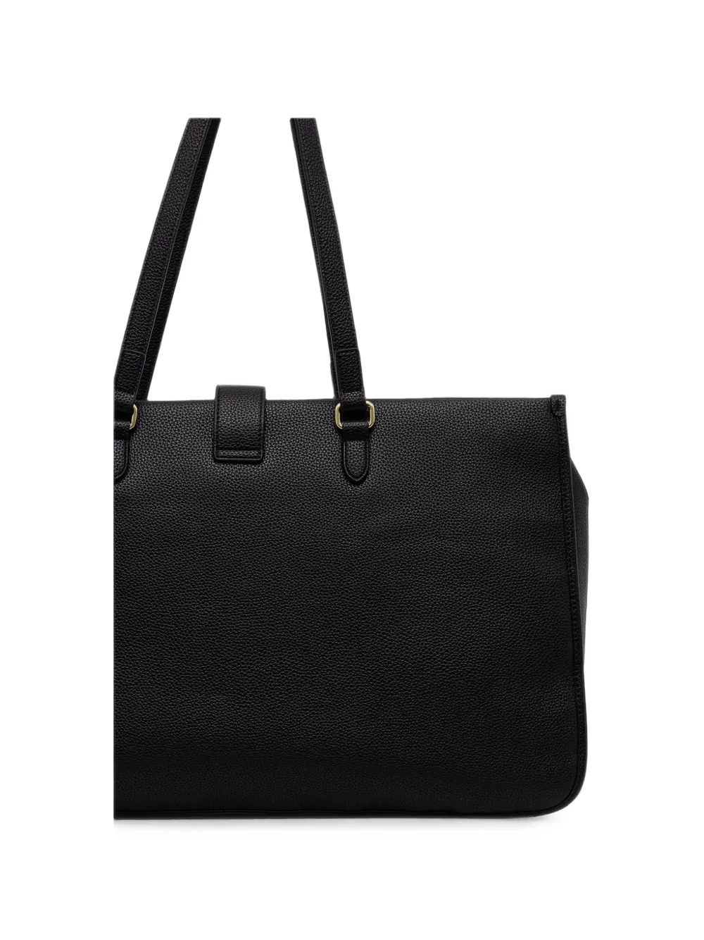 Love Moschino Shopper met tassenbedel en logo-plakkaat Zwart