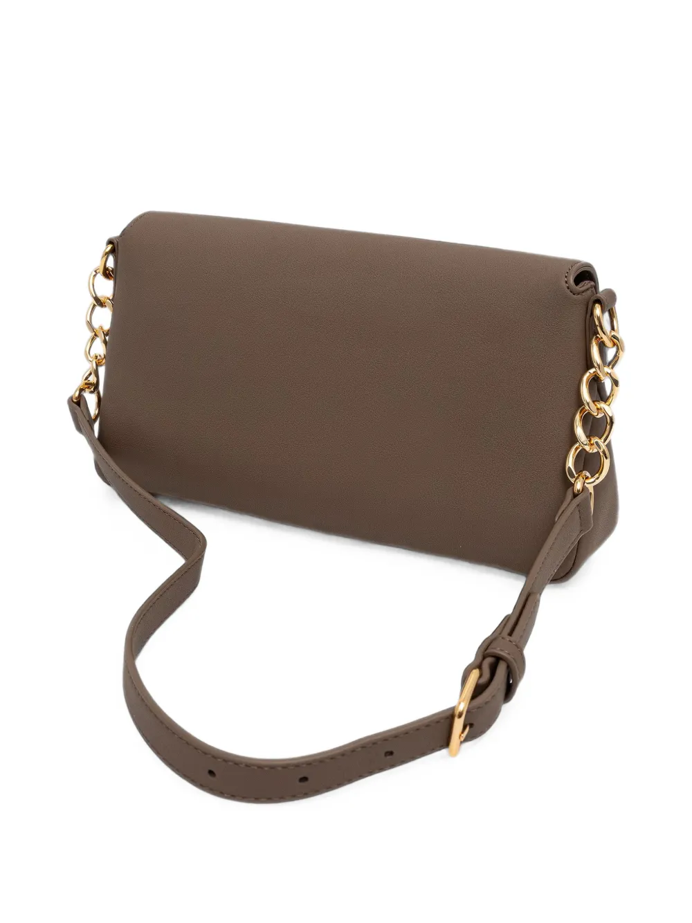 Love Moschino Schoudertas met logoplakkaat Bruin