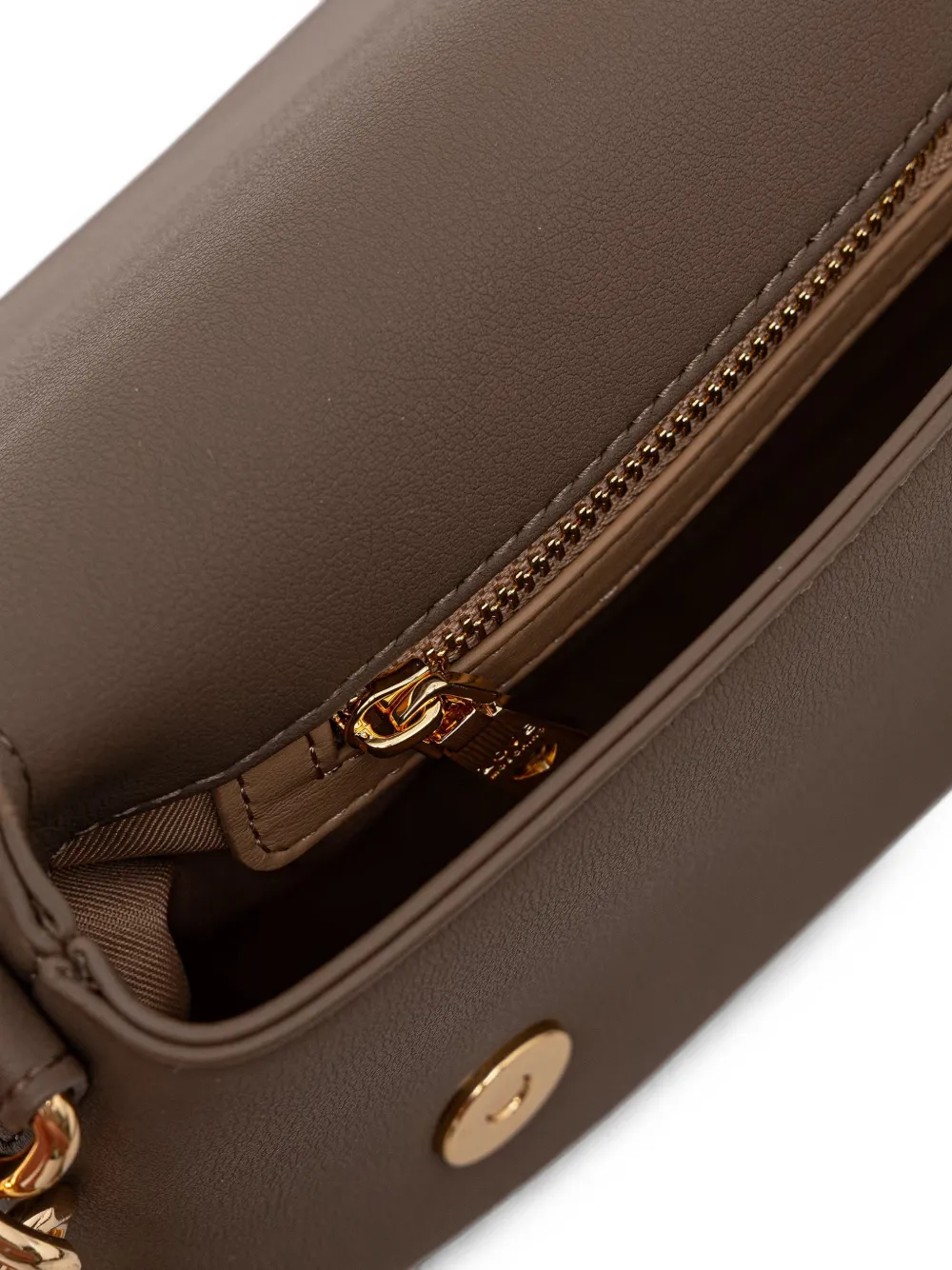 Love Moschino Schoudertas met logoplakkaat Bruin