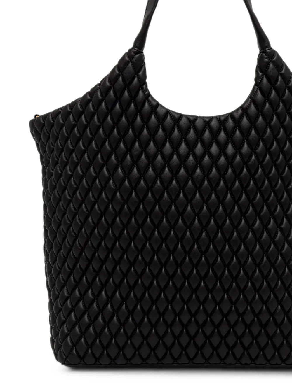 Love Moschino Shopper met logoplakkaat Zwart