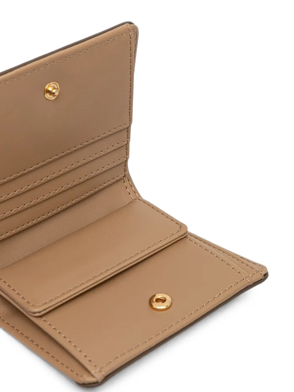 Love Moschino Portemonnee met logoplakkaat Bruin