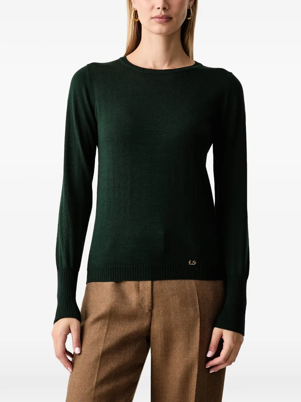 LUISA SPAGNOLI logo-plaque sweater