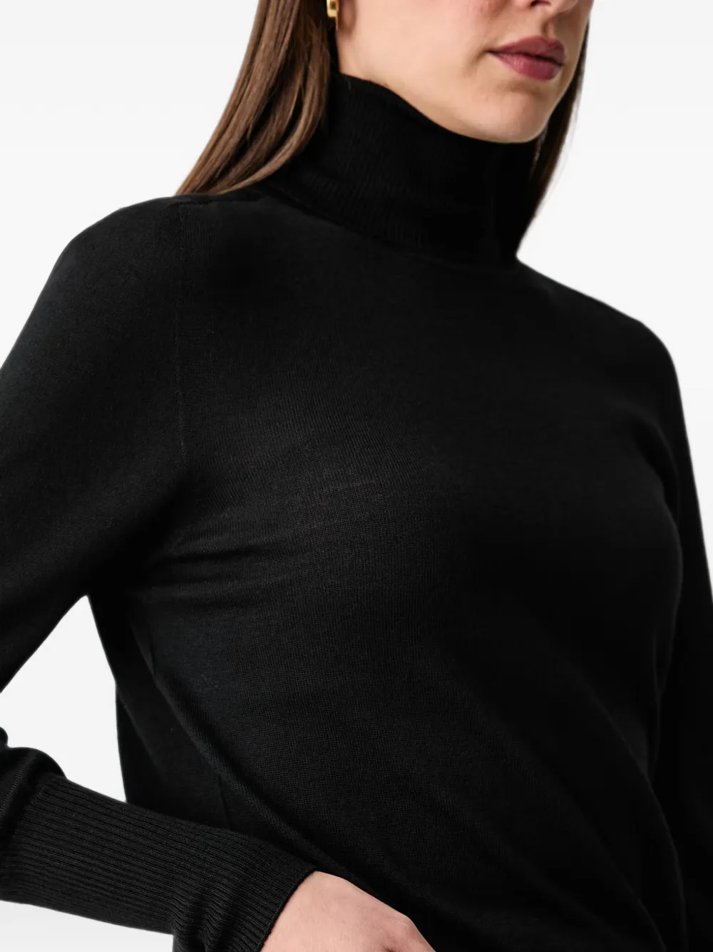 LUISA SPAGNOLI Gebreide coltrui Zwart