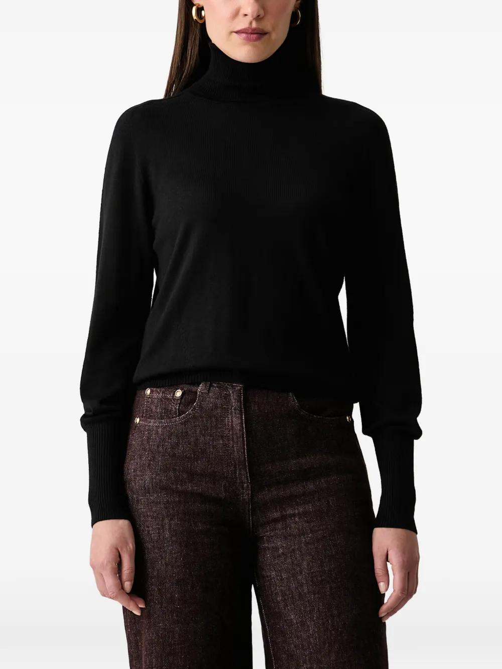 LUISA SPAGNOLI roll-neck knitted sweater