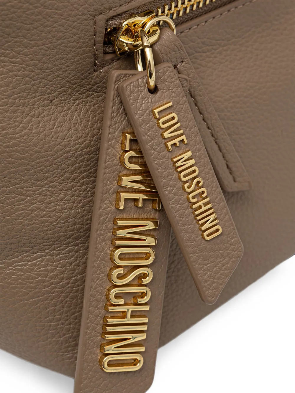 Love Moschino Heuptas met logoplakkaat Beige