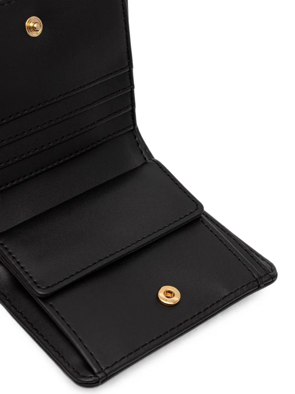 Love Moschino Portemonnee met logoplakkaat Zwart