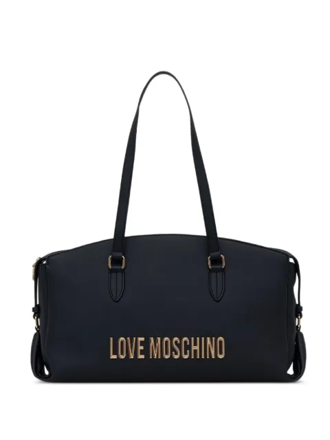 Love Moschino logo-plaque tote bag