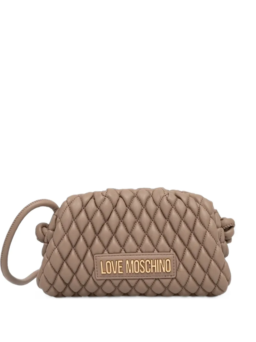 Love Moschino quilted leather shoulder bag - Toni neutri