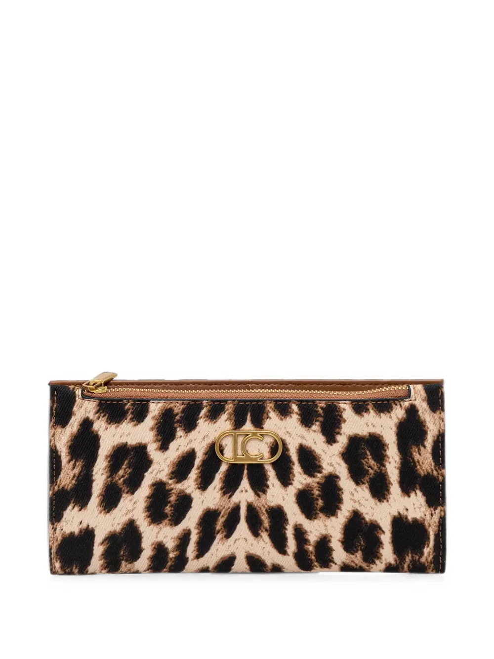 Lola Casademunt leopard-print logo-plaque wallet - Toni neutri
