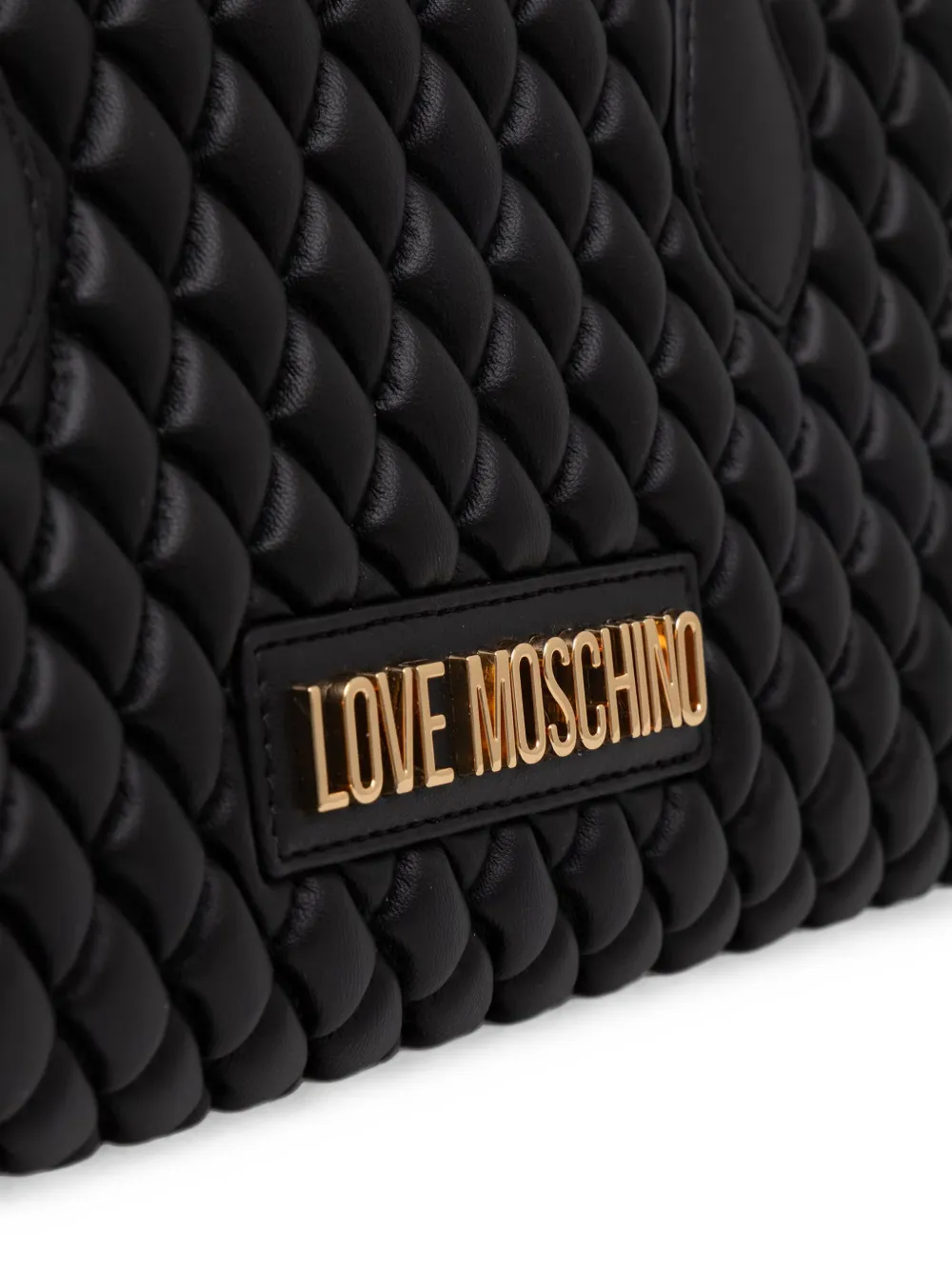 Love Moschino Gewatteerde shopper Zwart