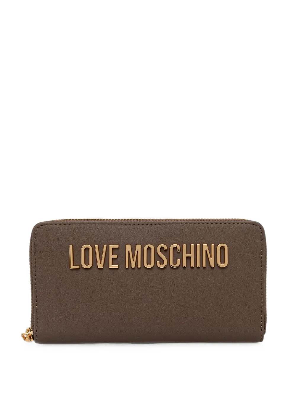 Love Moschino logo-plaque zip-around wallet
