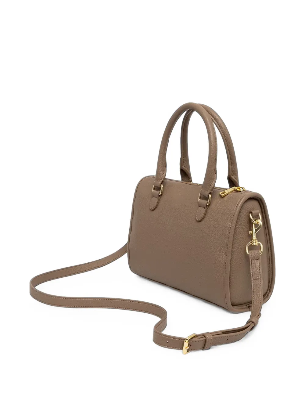 Love Moschino Shopper met logoplakkaat Beige