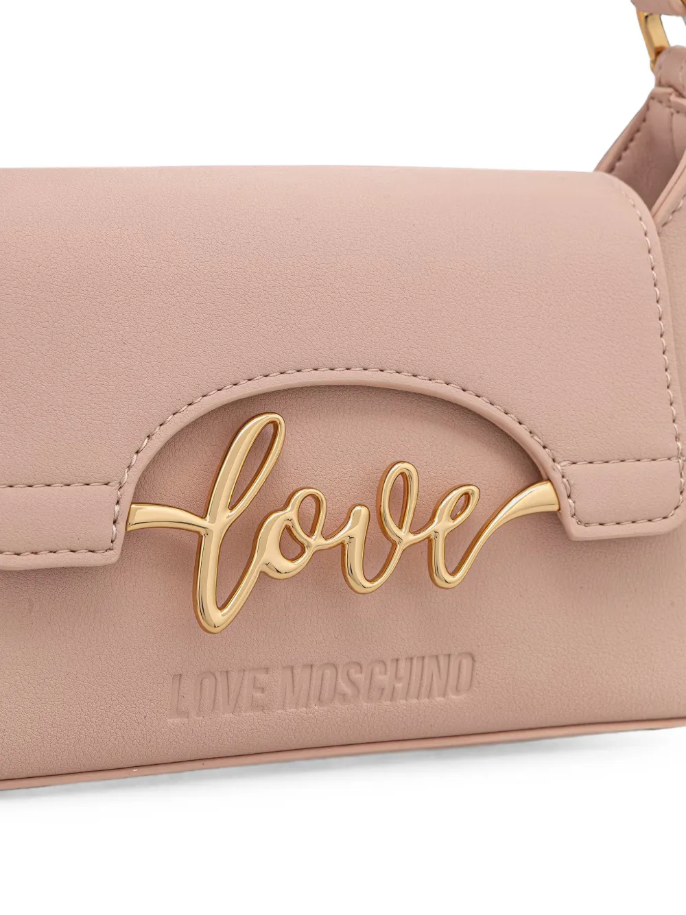 Love Moschino Heuptas met logoplakkaat Roze