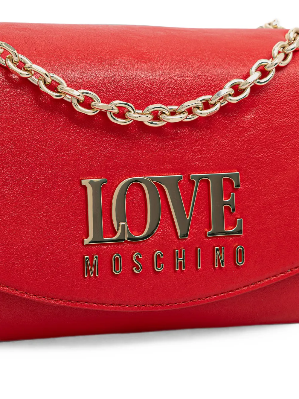 Love Moschino Crossbodytas met logoplakkaat Rood