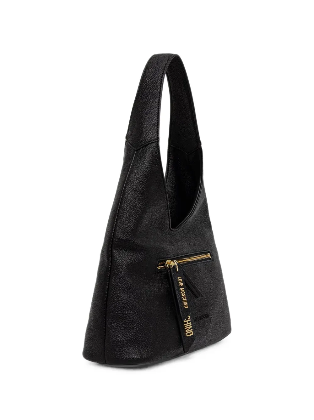 Love Moschino Shopper met logoplakkaat Zwart