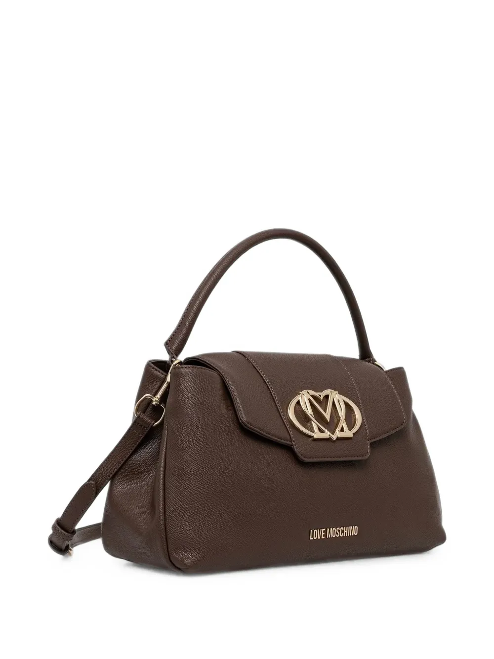 Love Moschino Crossbodytas met logoplakkaat Bruin