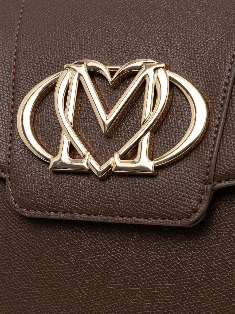 Love Moschino Crossbodytas met logoplakkaat Bruin
