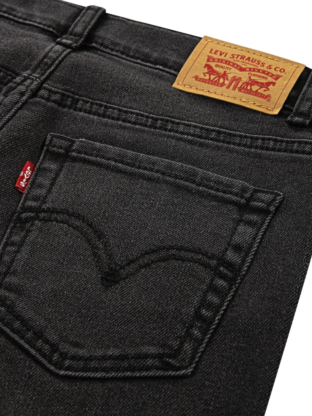 Levi's Kids 726 wide-leg jeans Zwart