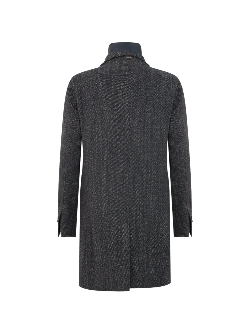 Herno padded-insert notch-collar coat Grijs