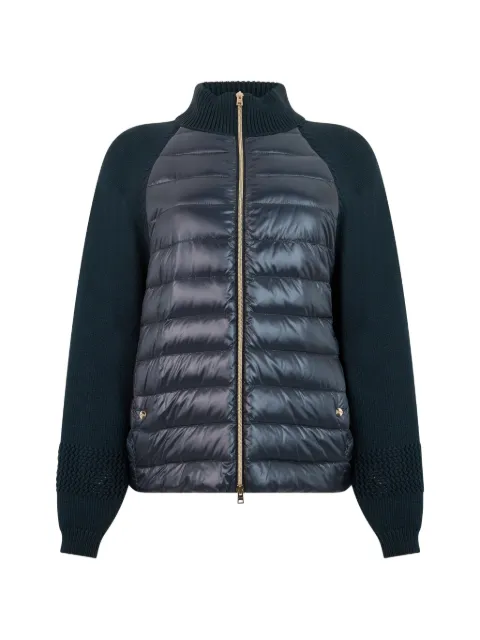 Herno quilted knit-sleeve jacket