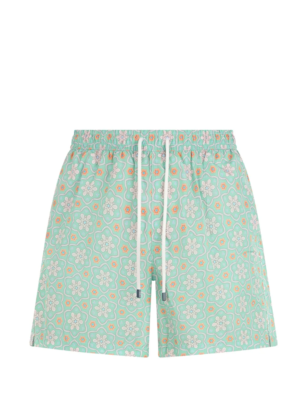 Fedeli floral-print drawstring swim shorts
