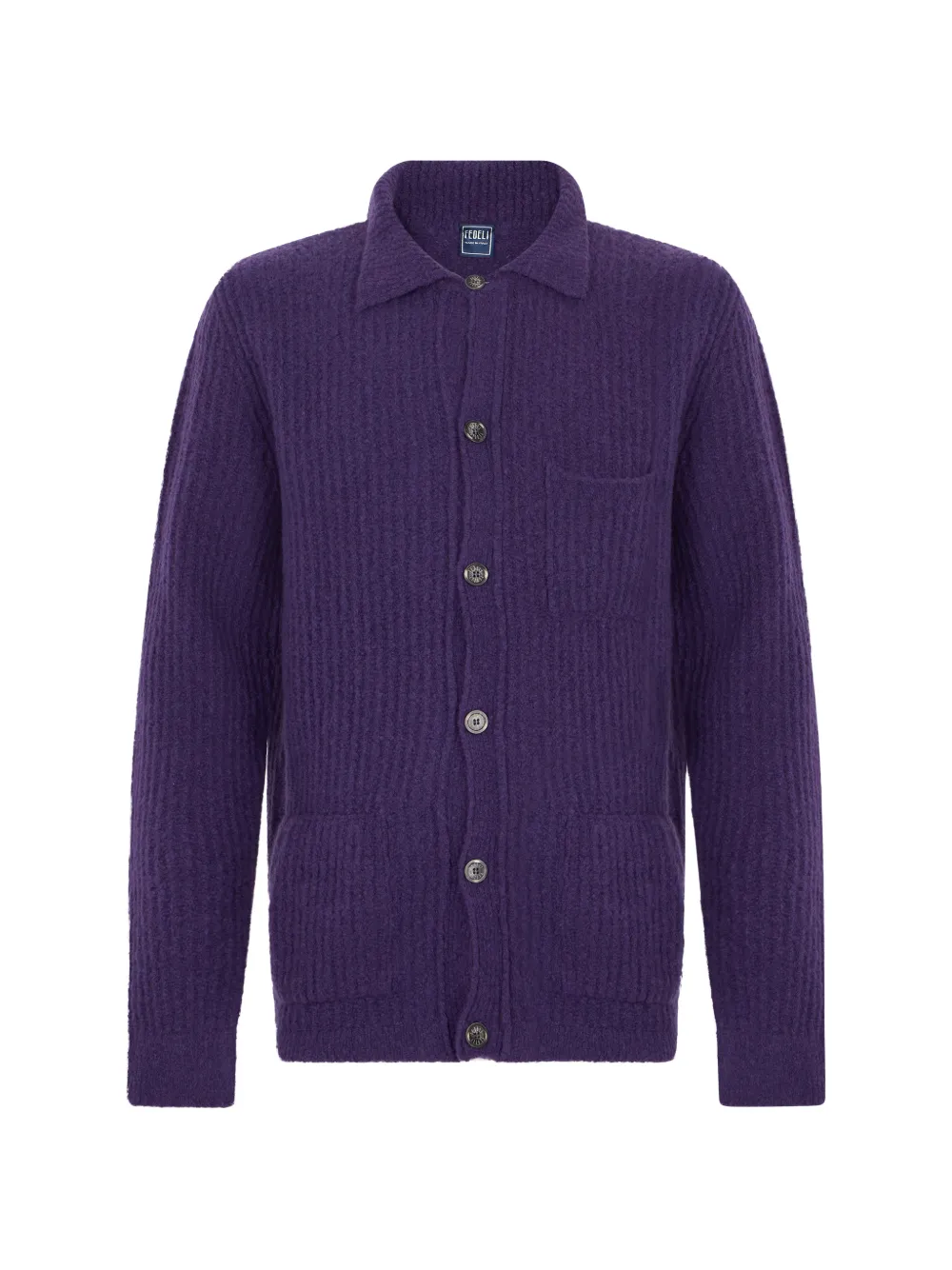 Fedeli ribbed-knit button-up cardigan · 50