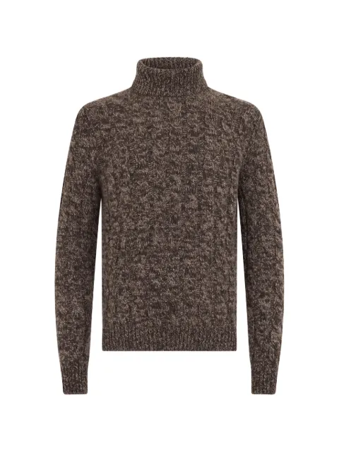 Fedeli cable-knit roll-neck sweater