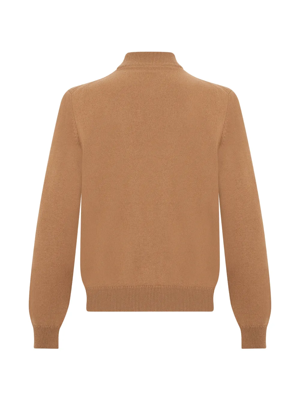 Fedeli Vest met rits en gewatteerd vlak Beige