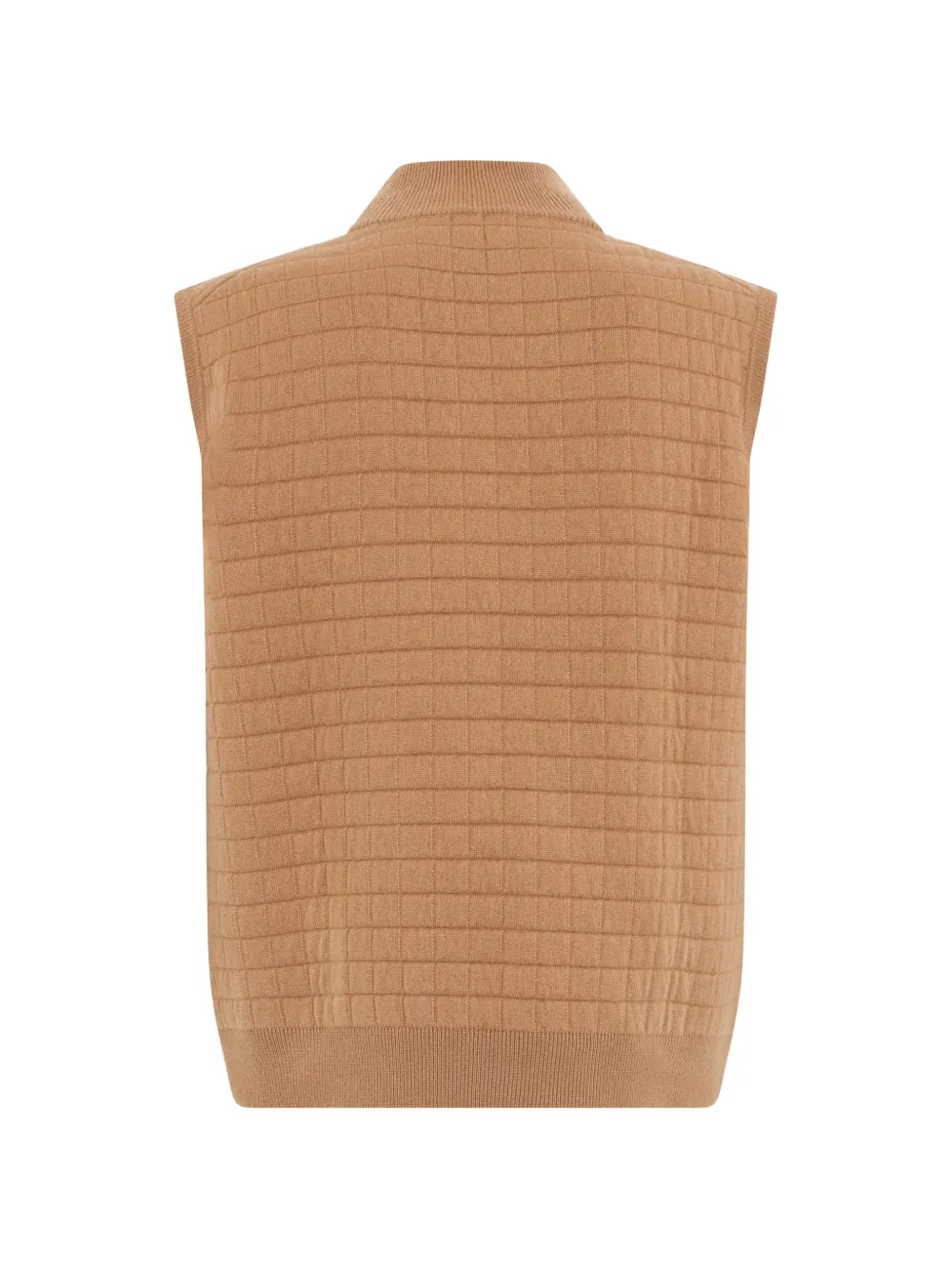 Fedeli Gewatteerd mouwloos kasjmier vest Beige