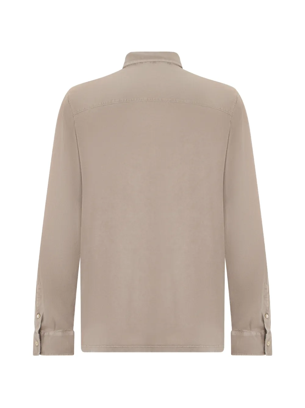 Fedeli button-up long-sleeved shirt Beige