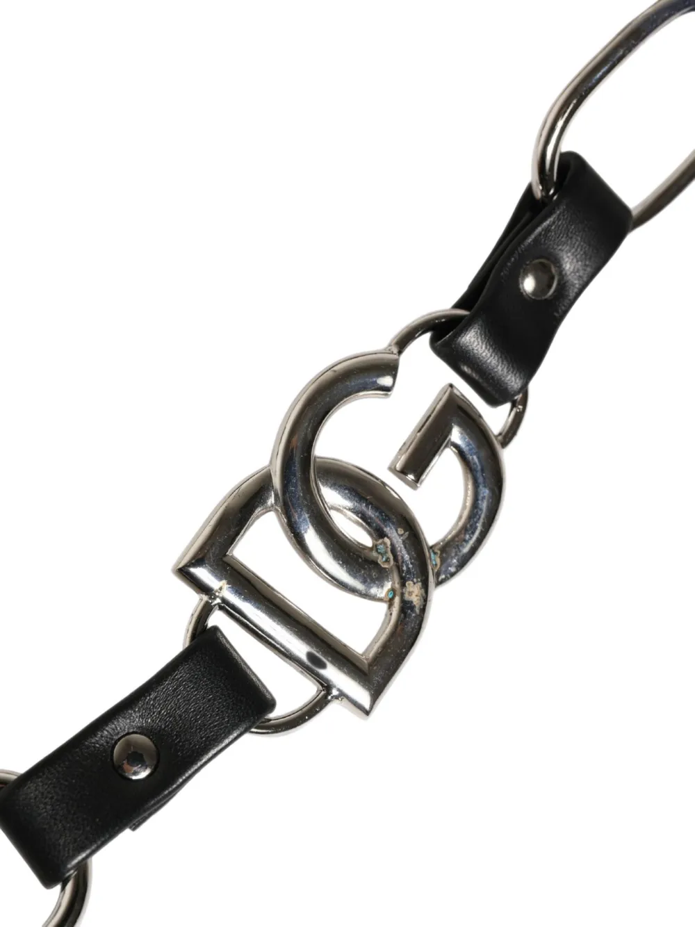 Dolce & Gabbana Schouderband met DG-logo en ketting Zwart