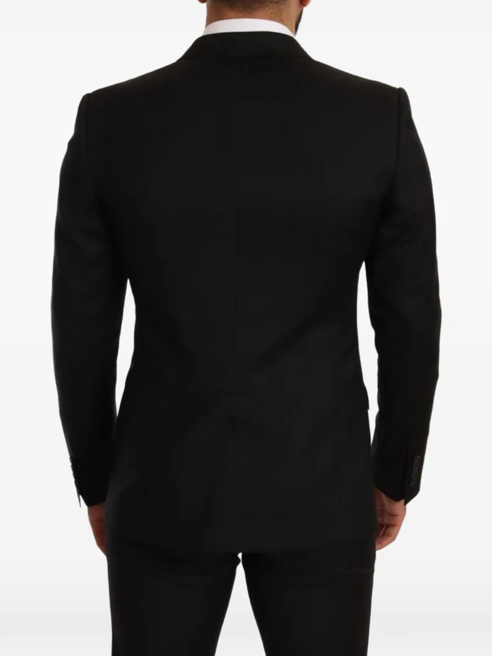 Dolce & Gabbana Martini slim-fit single-breasted suit Zwart