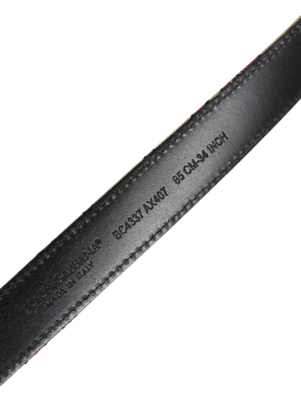 Dolce & Gabbana Riem met bloemen-jacquard en gesp Goud