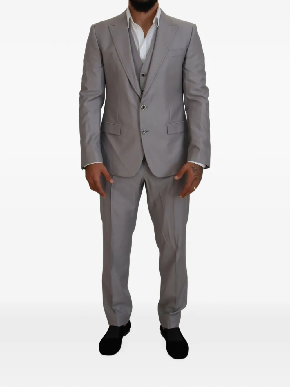 Dolce & Gabbana three-piece slim-fit suit (set of three)