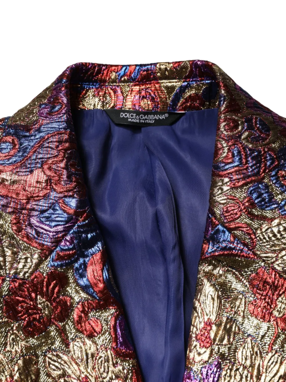 Dolce & Gabbana Blazer met enkele rij knopen Goud
