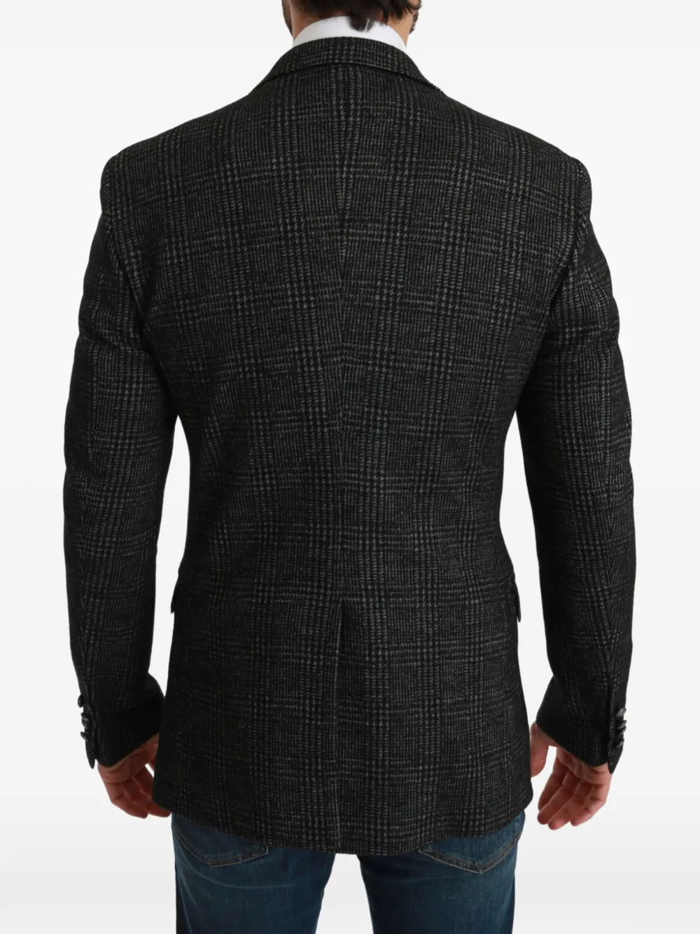 Dolce & Gabbana glen plaid blazer Zwart
